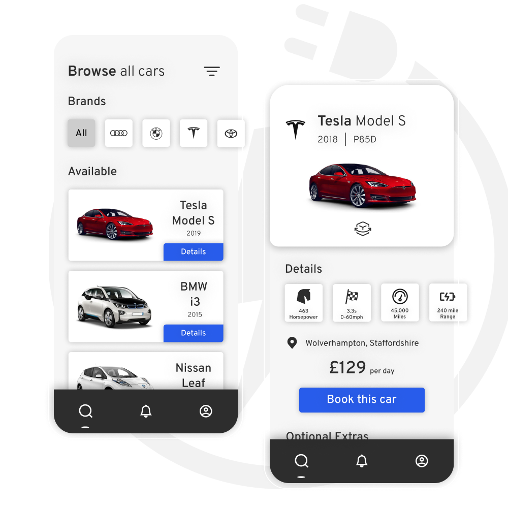 EV Rental Start-Up App